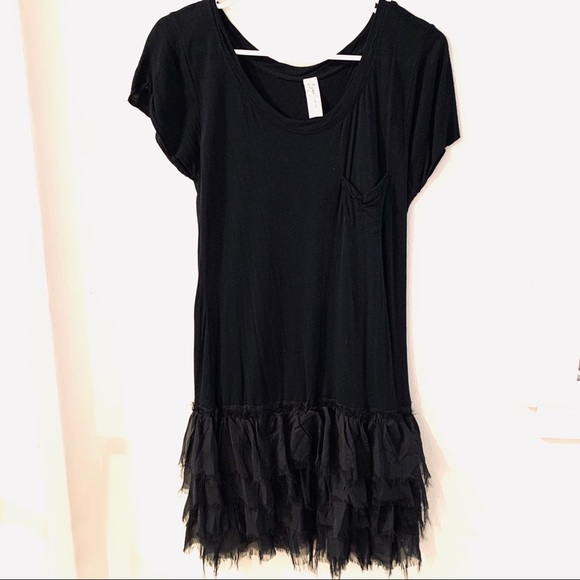 Gypsy Junkies ruffle tee dress size S/M - Picture 1 of 6